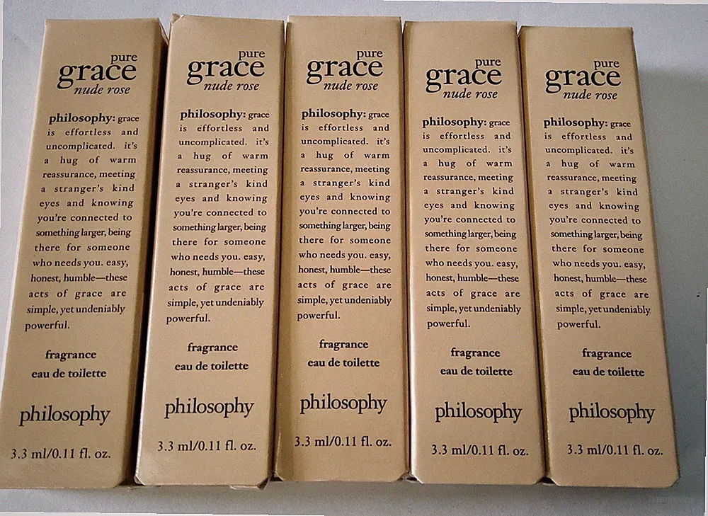 Lot Of 5-Philosophy Pure Grace Nude Rose Eau De Toilette Perfume .11fl Oz