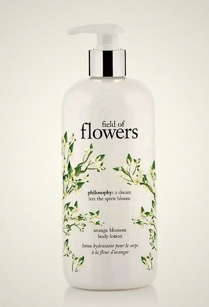 NEW + PUMP PHILOSOPHY FIELD OF FLOWERS BODY LOTION 16 OZ ORANGE BLOSSOM 🍊