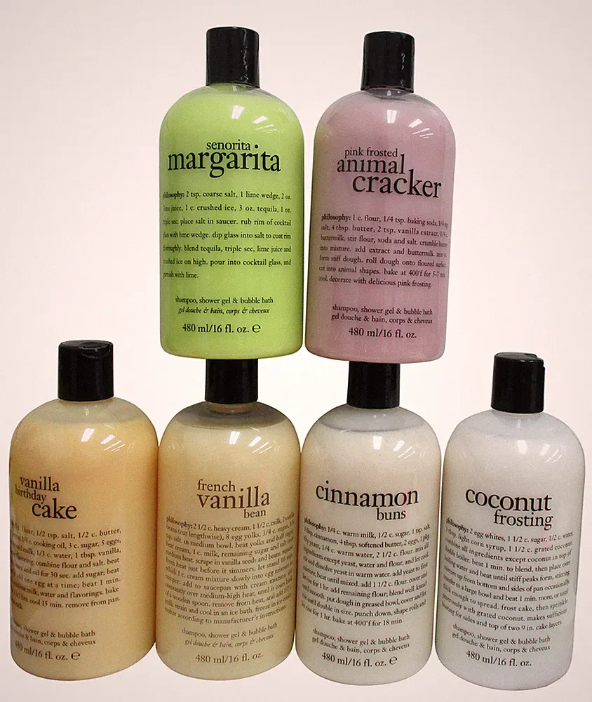 Philosophy 3 on 1 Shampoo, Shower Gel, Bubble Bath 16 oz Choose Scent