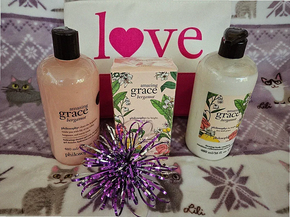 PHILOSOPHY AMAZING GRACE *BERGAMOT* GIFT SET *BATH GEL/LOTION/ FRAGRANCE SEALED*