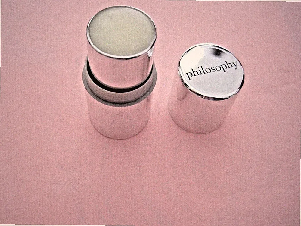 Philosophy FALLING IN LOVE SOLID PERFUME 0.9 oz PRE~COTY VINTAGE METAL CONTAINE