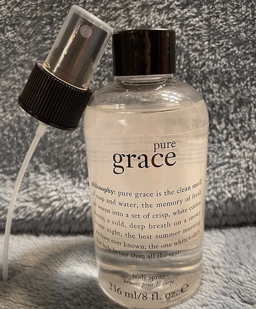 Philosophy PURE GRACE Body Spritz 8 oz w/Pump Spray ~ NEW SEALED FRESH AUTHENTIC