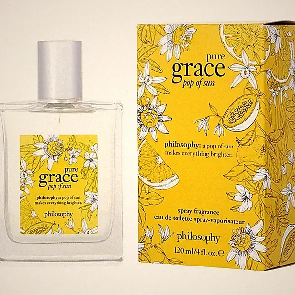 Philosophy Pure Grace Pop Of Sun Eau De Toilette Spray Perfume 4 oz. New Sealed